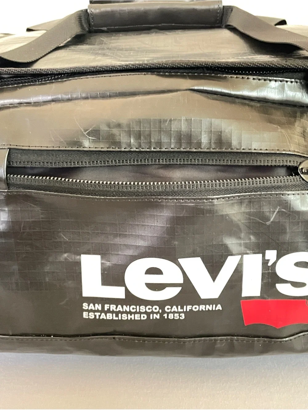 NWT Levi's Weekender Large Duffel Bag, Backpack, Travel Carry On, Black Ripstop